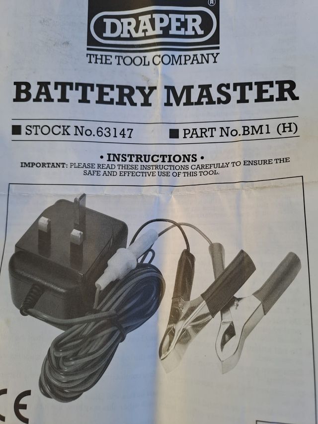Cargador Draper Battery Master BM1(H)