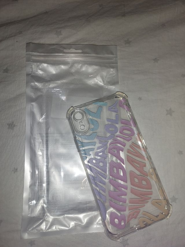 Funda móvil glitter arcoiris