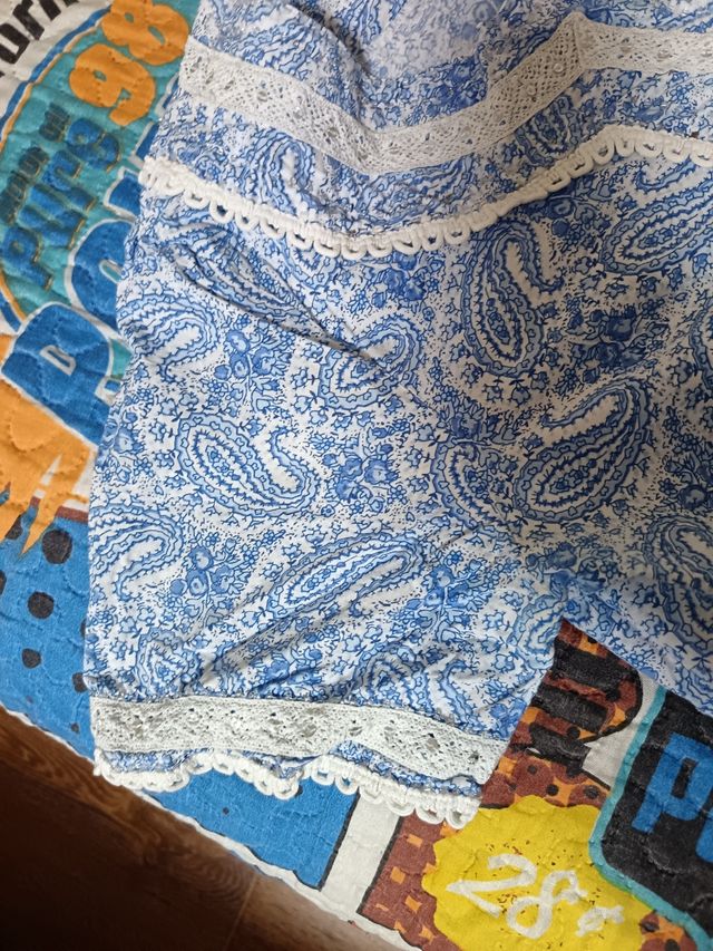 Vestido Precchio azul estampado