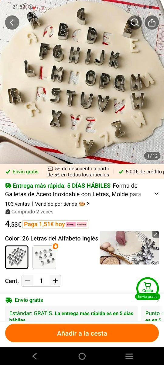 Cortadores Galletas Alfabeto-CookieCuttry