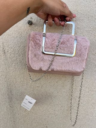 Bolso mini rosa | Pelo sintético
