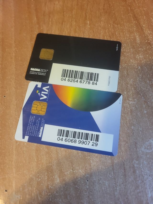 Cartões programáveis.