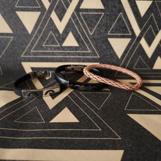 Pulseras - Pack 3: Negra y Beige