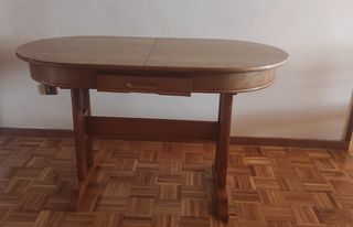 Mesa oval extensible madera