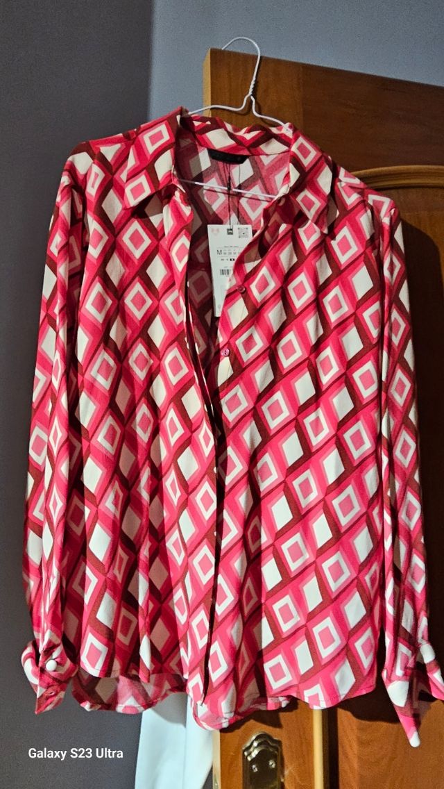 Blusa Zara estampada M
