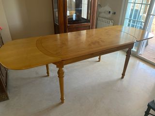 Mesa extensible madera roble