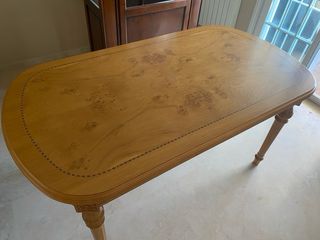Mesa extensible madera roble