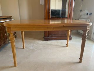 Mesa extensible madera roble