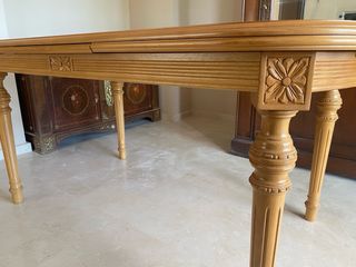 Mesa extensible madera roble