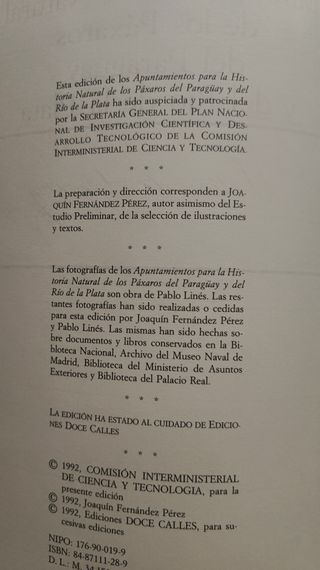 Libro de Félix de Azara: Apuntamientos para...