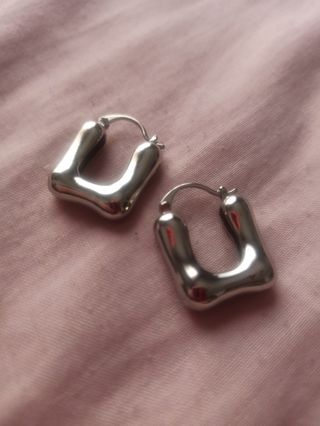 Pendientes Plateados - Acero Inoxidable