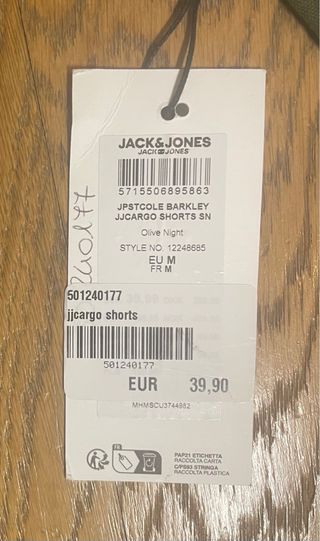 Shorts cargo Jack & Jones verdi