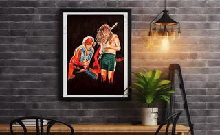 Dibujo al óleo AC/DC
