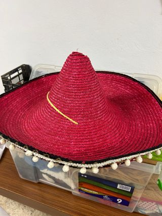 2 Sombreros Mexicano Rojo