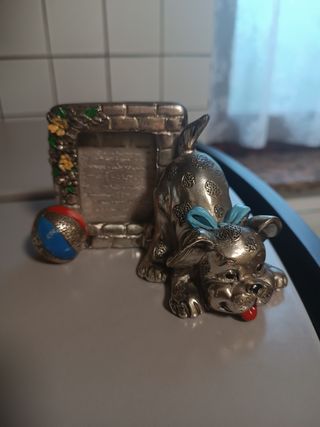 Portafoto vintage in argento galvanico