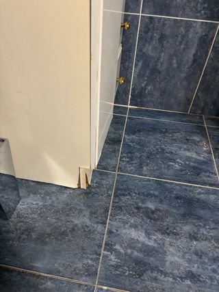 Mueble de baño con mármol