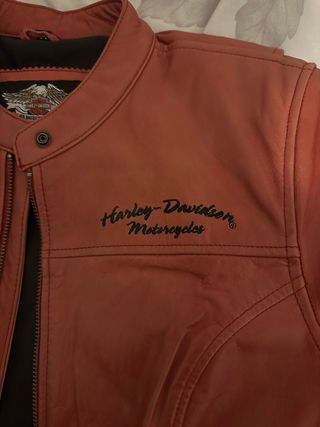 Chaqueta Harley Davidson piel roja Talla M