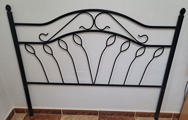 Cabecero cama forja negro