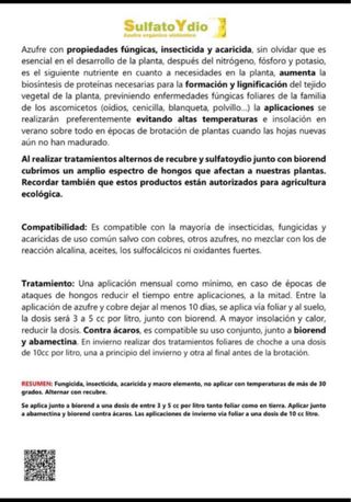 SULFATO Y DIO PARA MANTENER PERFECTO TU BONSAI