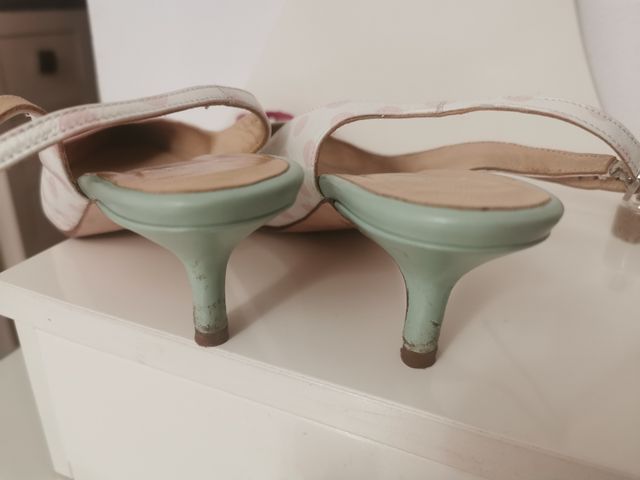 Zapatos tacón multicolor