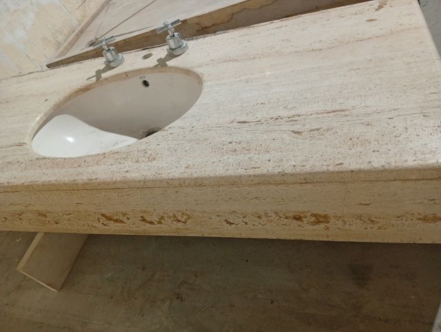 Encimera mármol con lavabo - beige, Danilo reale.