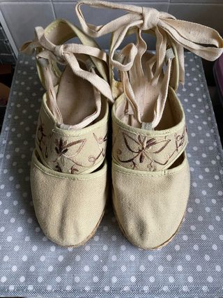 Sandali corda beige estivi