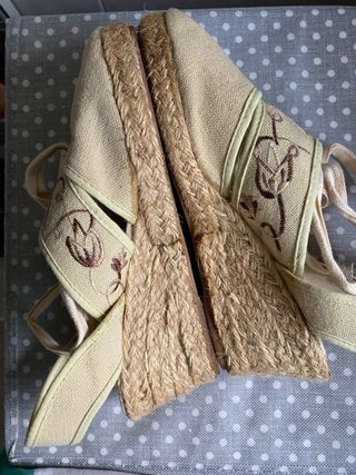 Sandali corda beige estivi