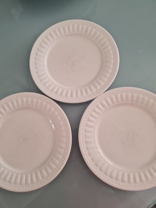 Juego de Platos Porcelana Blanca