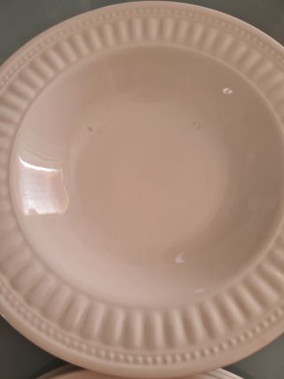 Juego de Platos Porcelana Blanca