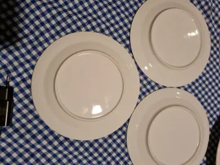 Juego de Platos Porcelana Blanca