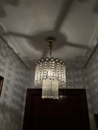 Lámpara de techo de cristal