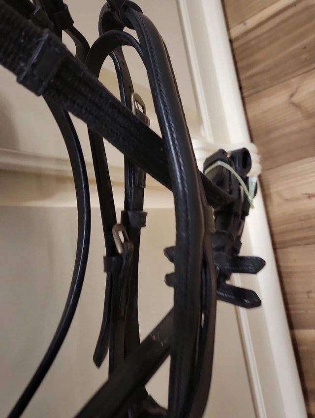 Cabezada doma cuero negro COB