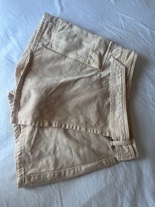 Falda pantalón Mango beige