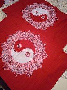 Set 4 Federe Cotone Rosso|Bianco