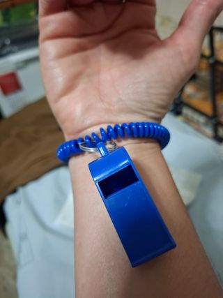 Silbatos con cordón (5 uds)