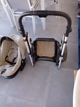 Carrito bebé 3 piezas beige Bebecar