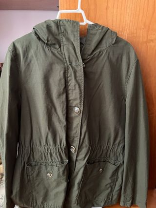 Chaqueta militar juvenil verde oliva