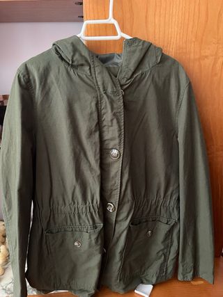 Chaqueta militar juvenil verde oliva