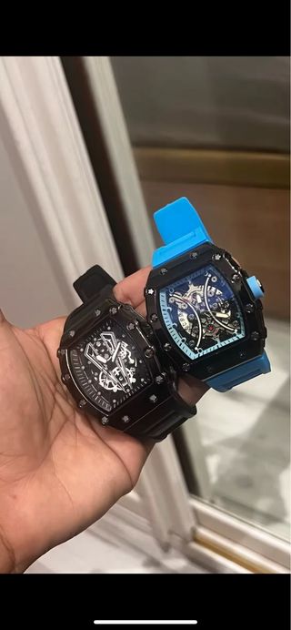 Relojes lujo - negros y azul