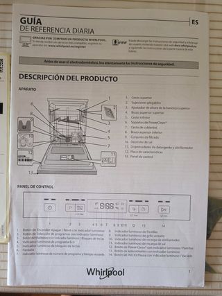 Lavavajillas Whirlpool Blanco con garantía