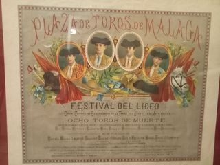 Cartel Taurino Málaga 1886