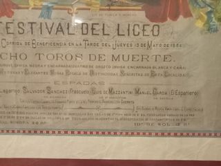 Cartel Taurino Málaga 1886