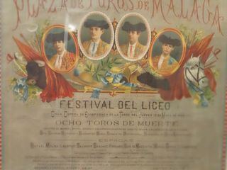 Cartel Taurino Málaga 1886