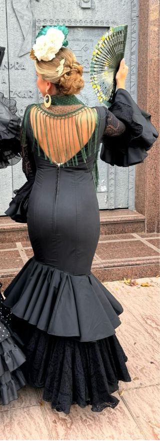 Vestido Flamenco Negro - Talla M