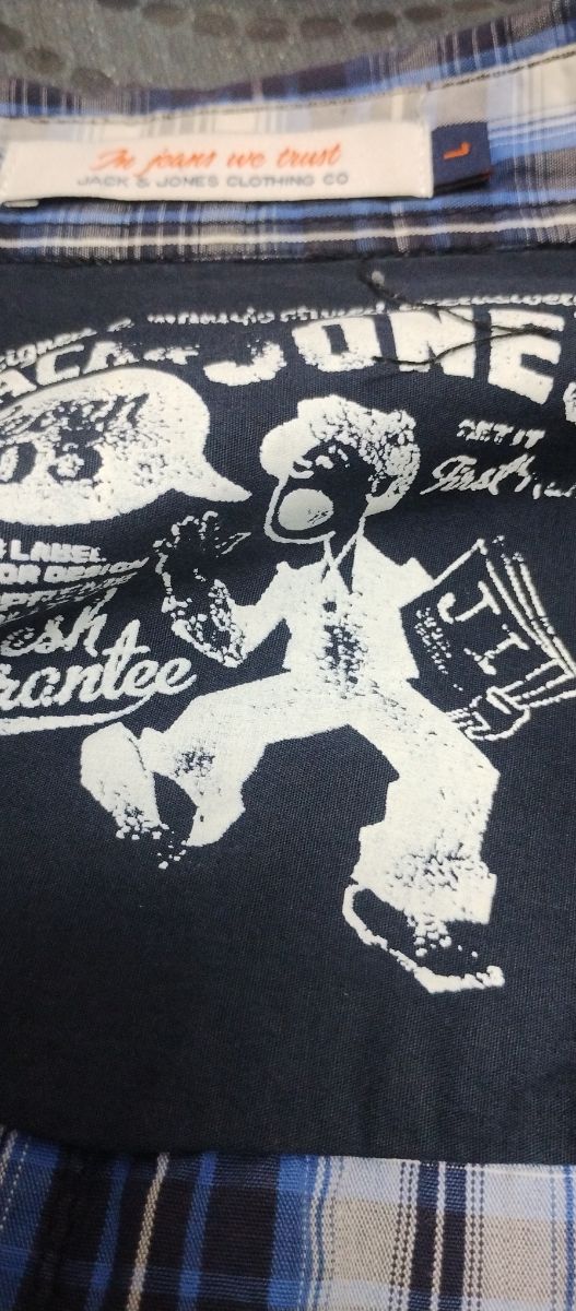 Camisa Jack & Jones cuadros azul