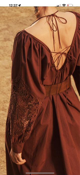 Vestido boho marrón - Talla única