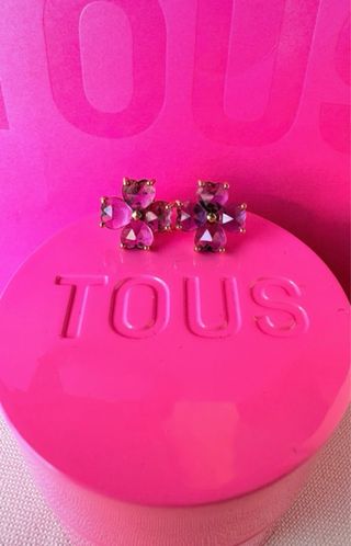 Pendientes Tous Daisy oro y amatista
