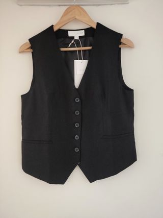 Chaleco Zara negro mujer