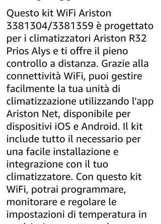 Kit Wifi Ariston Clima 3381359