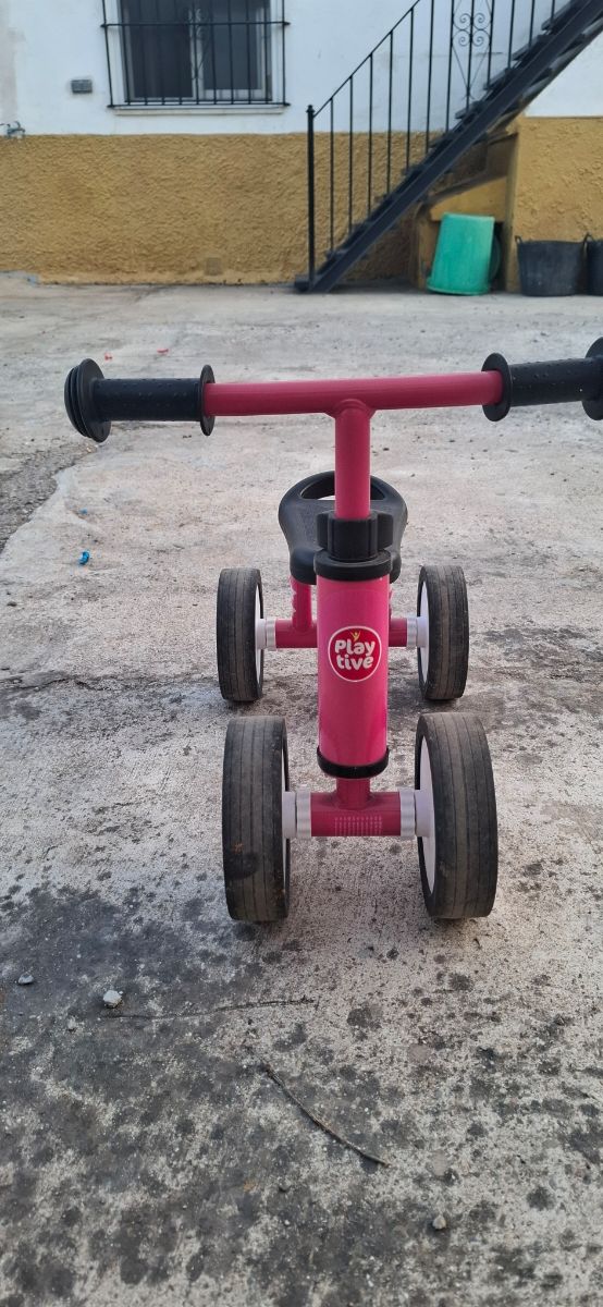 Bicicleta infantil rosa, 1-2 años